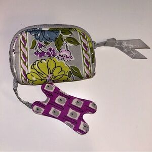 Vera Bradley Tune In Case Earbuds coin purse organizer Watercolor